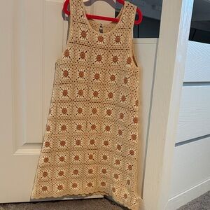 Rylee and Cru Floral Crotchet Tank Mini Dress